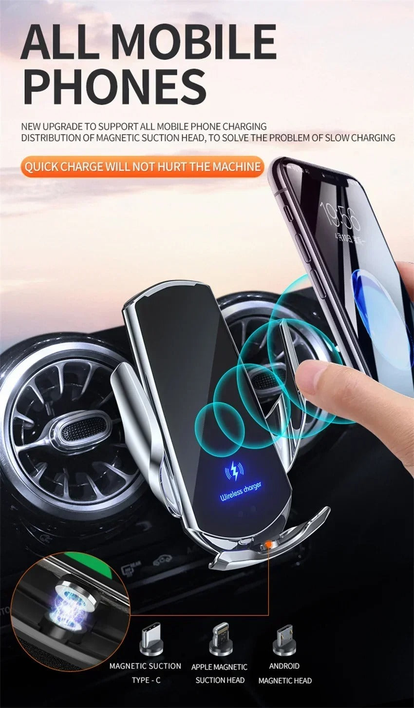 SIMPLEARS 15W Magnetic Wireless Car Charger